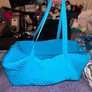Vera Bradley large turquoise tote bag in excellent condition
